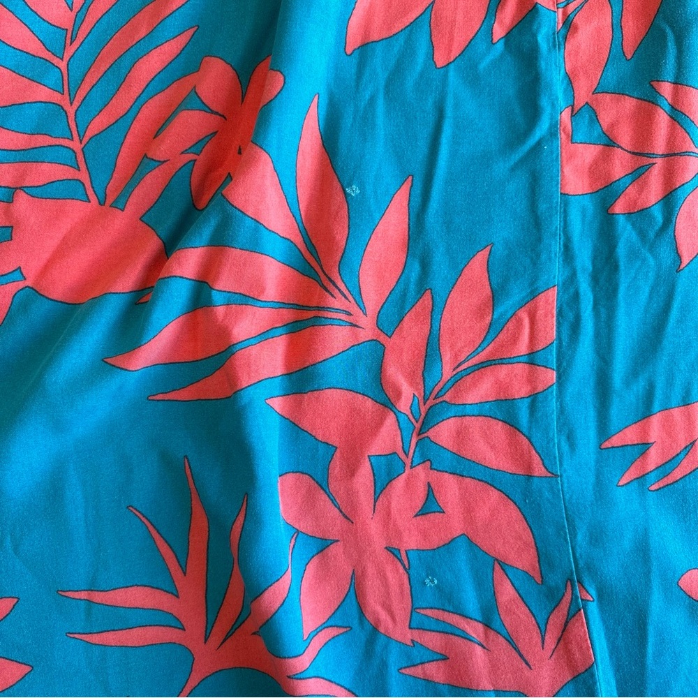 Old Navy Teal and Coral Floral Dress - Picture 8 of 8